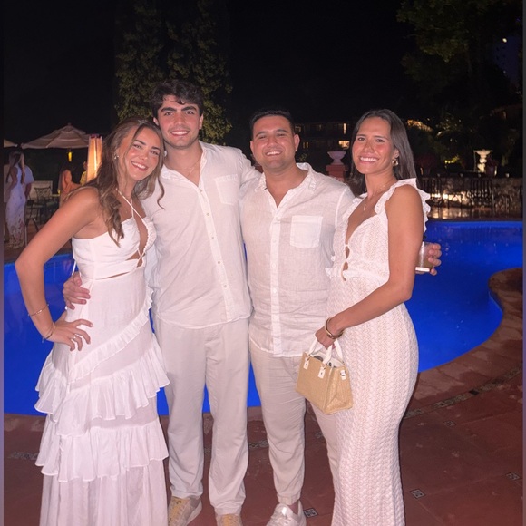 White Sleeveless Cutout Dress - Picture 4 of 4